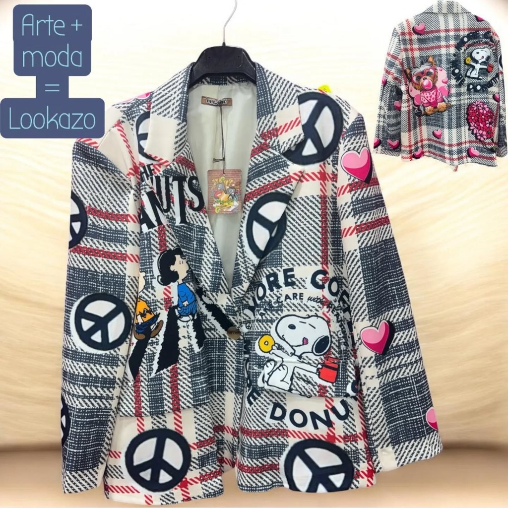 Americana Nuevo! modelo muy original marca italiana talla oversize