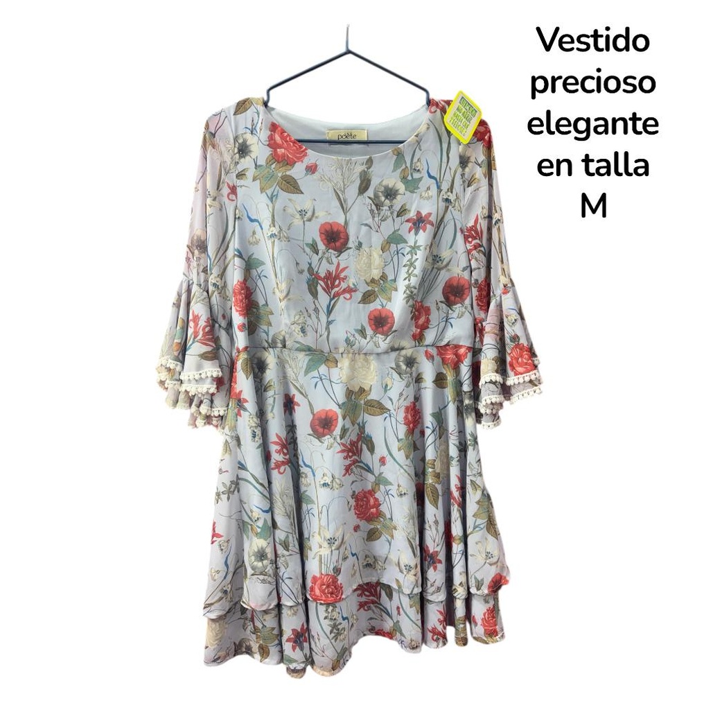 Vestido de flores ideal para esta nueva temporada ,talla M, perfecto estado