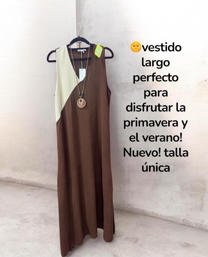 VESTIDO LARGO VERANIEGO ( TALLA M)