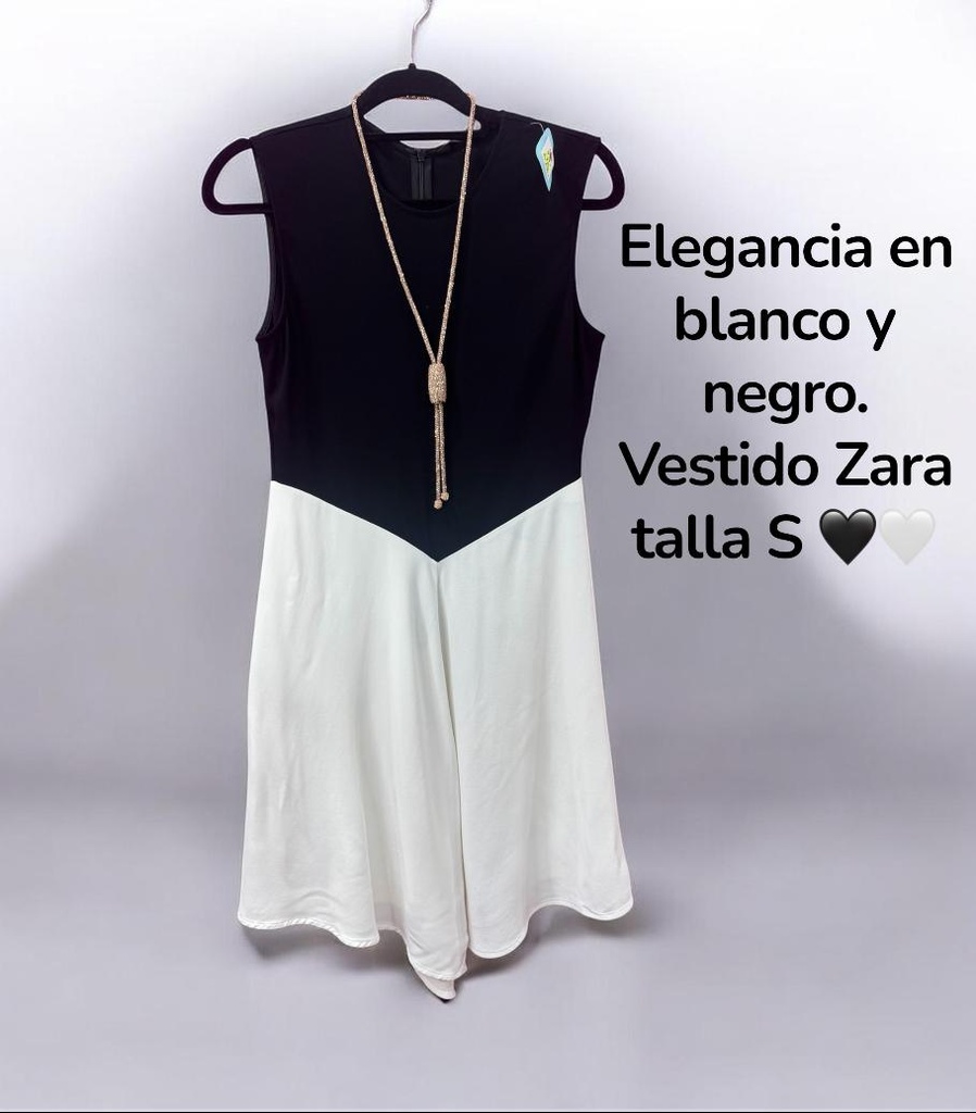 VESTIDO DE DOS COLORES ZARA (TALLA S)