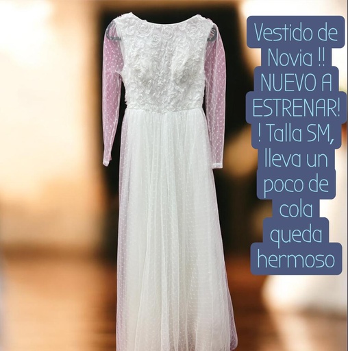 VESTIDO NOVIA ! A ESTRENAR 🌟talla M, 